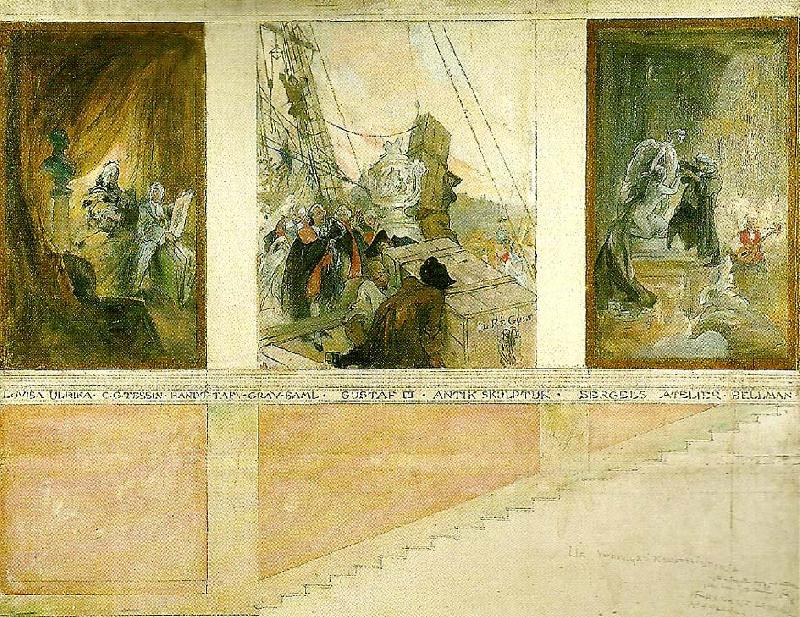 Carl Larsson ur sveriges konsthistoria oil painting image